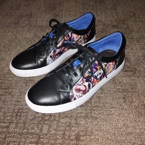 Robert Graham Leather Paisley Sneakers